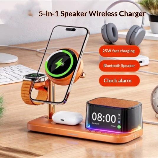 6-in-1 Magnetic Wireless Charger With Fast Charging