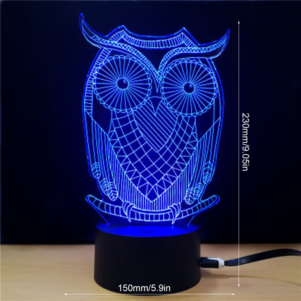 Visual stereo light LED colorful night light