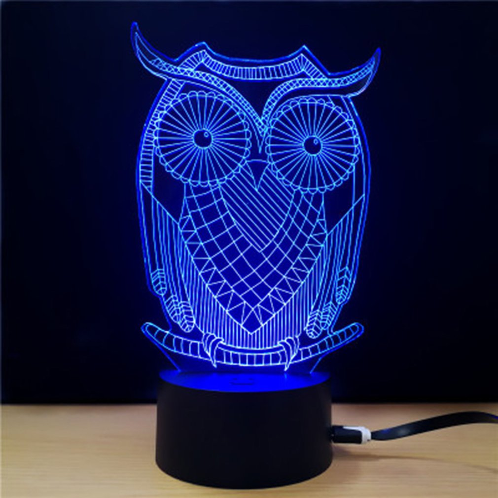 Visual stereo light LED colorful night light