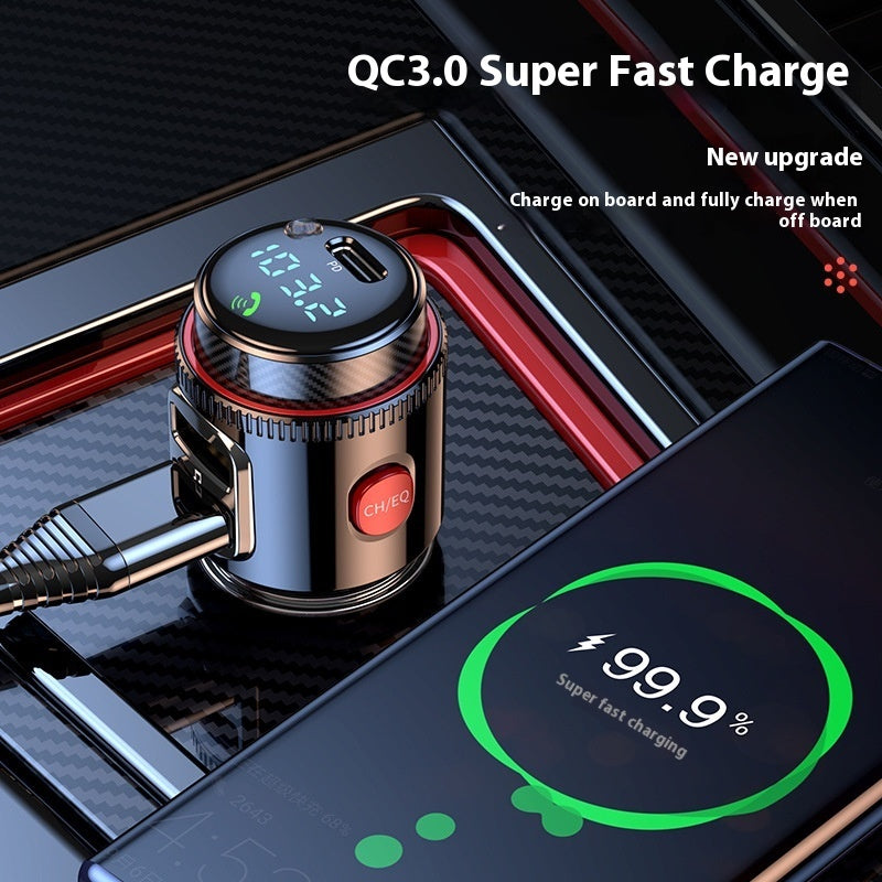 T23 Car MP3 Bluetooth Player Car Lossless Music Multifunctional Car Cigarette Lighter FM Transmitter