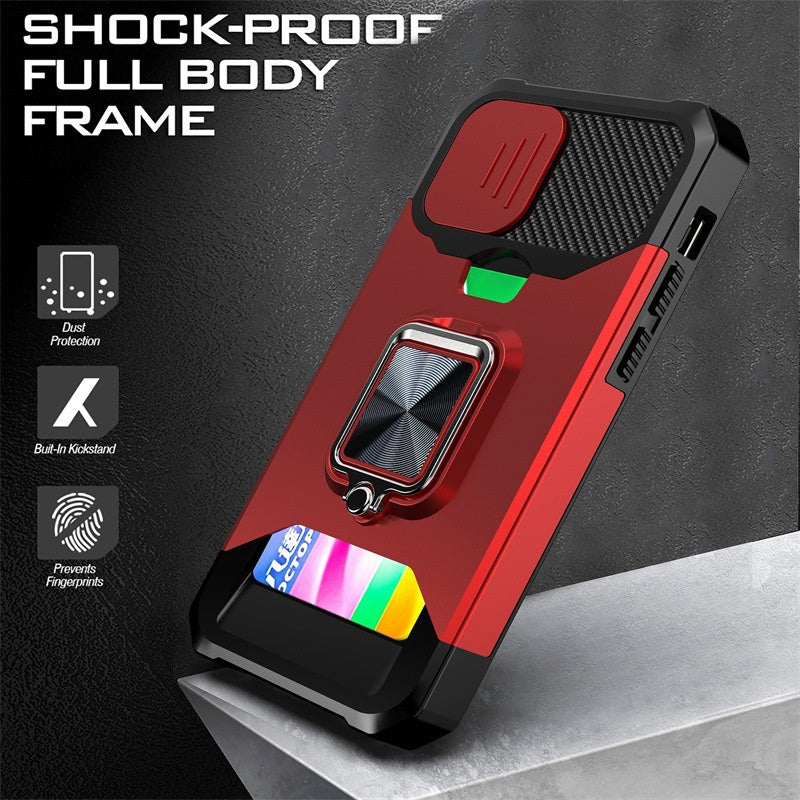 Suitable For 151617 Sliding-window Card-insert Phone Cases